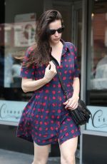 LIV TYLER in Short Dress Out in New York