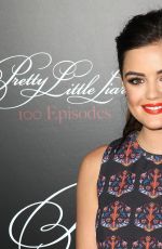 LUCY HALE at Pretty Little Liars 100th Episode Celebration in Hollywood