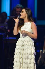 LUCY HALE Performs at the Grand Ole Opry in Nashville