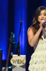 LUCY HALE Performs at the Grand Ole Opry in Nashville