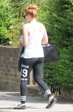 MARGOT ROBBIE in Tights Out in London