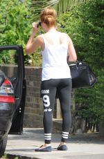 MARGOT ROBBIE in Tights Out in London