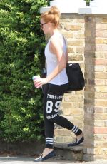 MARGOT ROBBIE in Tights Out in London