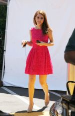 MARIA MENOUNOS on the Set of Extra in Universal City 1206