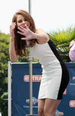 MARIA MENOUNOS on the Set of Extra in Universal City 1206