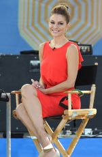 MARIA MENOUNOS on the Set of Good Morning America in New York