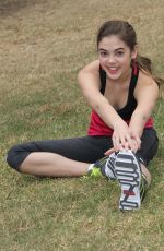 MCKALEY MILLER Out Exercising at a Park in Los Angeles