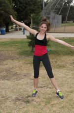 MCKALEY MILLER Out Exercising at a Park in Los Angeles