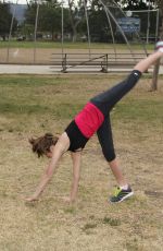 MCKALEY MILLER Out Exercising at a Park in Los Angeles