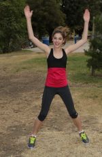 MCKALEY MILLER Out Exercising at a Park in Los Angeles