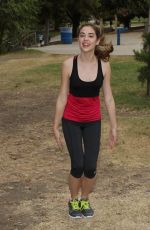 MCKALEY MILLER Out Exercising at a Park in Los Angeles