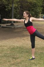 MCKALEY MILLER Out Exercising at a Park in Los Angeles