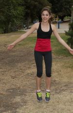 MCKALEY MILLER Out Exercising at a Park in Los Angeles