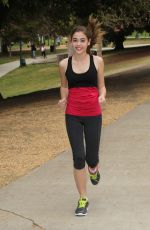 MCKALEY MILLER Out Exercising at a Park in Los Angeles