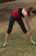 MCKALEY MILLER Out Exercising at a Park in Los Angeles