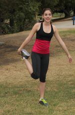 MCKALEY MILLER Out Exercising at a Park in Los Angeles