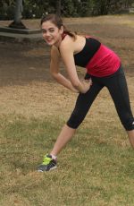 MCKALEY MILLER Out Exercising at a Park in Los Angeles