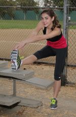 MCKALEY MILLER Out Exercising at a Park in Los Angeles
