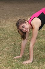 MCKALEY MILLER Out Exercising at a Park in Los Angeles