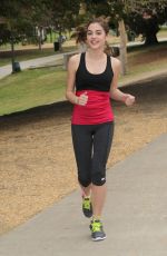 MCKALEY MILLER Out Exercising at a Park in Los Angeles