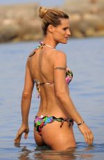 MICHELLE HUNZIKER in Bikini at Beach in Varigotti