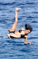 MICHELLE RODRIGUEZ in Bikini at a Boat in Sardinia