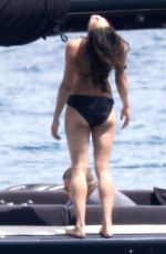 MICHELLE RODRIGUEZ in Bikini at a Boat in Sardinia