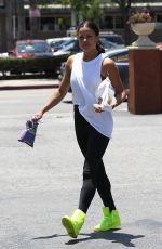 MICHELLE RODRIGUEZ Leaves Bay Cities Iitalian Deli in Santa Monica