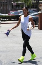 MICHELLE RODRIGUEZ Leaves Bay Cities Iitalian Deli in Santa Monica