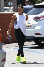 MICHELLE RODRIGUEZ Leaves Bay Cities Iitalian Deli in Santa Monica