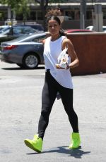 MICHELLE RODRIGUEZ Leaves Bay Cities Iitalian Deli in Santa Monica