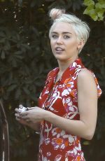MILEY CYRUS Out and About in Studio City 2806