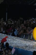 MILEY CYRUS Performs at Capital Summertime Ball in London