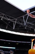 MILEY CYRUS Performs at Capital Summertime Ball in London