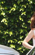 MINKA KELLY Arrives at Cecconi
