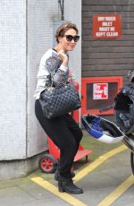 MYLEENE KLASS Leave ITV Studios on a Bike 
