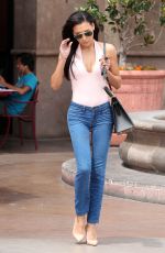 NAYA RIVERA in Tight Jeans out in Glendale