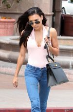 NAYA RIVERA in Tight Jeans out in Glendale