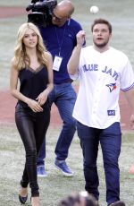 NICOLA PELTZ at Toronto Blue Jays Game in Toronto