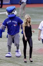 NICOLA PELTZ at Toronto Blue Jays Game in Toronto