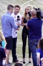 NICOLA PELTZ at Toronto Blue Jays Game in Toronto
