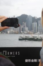 NICOLA PELTZ at Transformers: Age of Extinction Premiere in Hong Kong