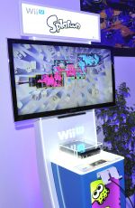 OLIVIA HOLT at Nintendo Wii U Station at E3 in Los Angeles