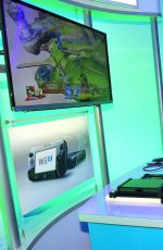 OLIVIA HOLT at Nintendo Wii U Station at E3 in Los Angeles