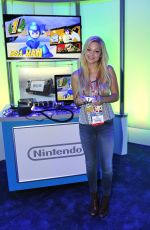 OLIVIA HOLT at Nintendo Wii U Station at E3 in Los Angeles