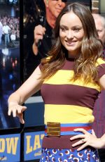 OLIVIA WILDE at The Late Show with David Letterman in New York