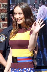 OLIVIA WILDE at The Late Show with David Letterman in New York