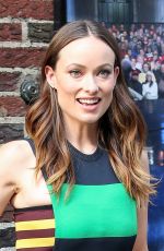 OLIVIA WILDE at The Late Show with David Letterman in New York