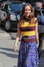 OLIVIA WILDE at The Late Show with David Letterman in New York