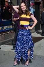 OLIVIA WILDE at The Late Show with David Letterman in New York